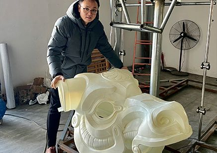 The Giant Golden Bull for the Spring Festival Gala