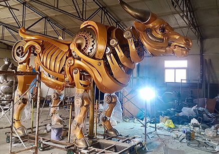 The Giant Golden Bull for the Spring Festival Gala