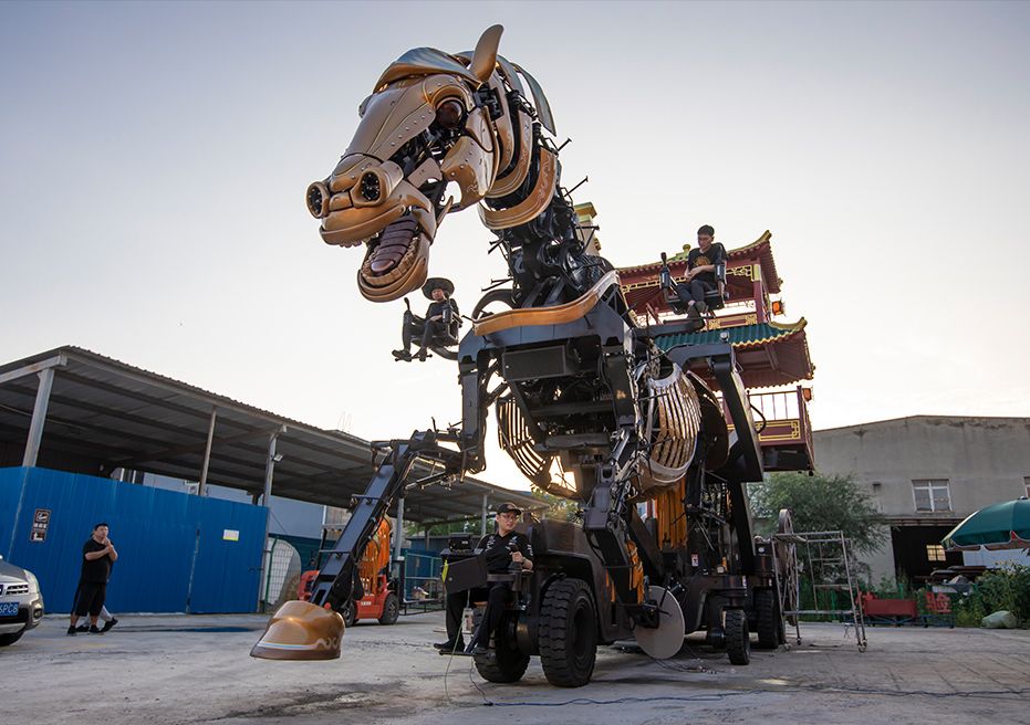 Giant Golden Horse